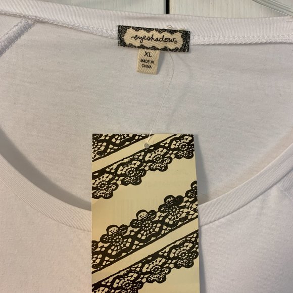 Eyeshadow- whitey top- size XL NEW - Picture 3 of 3